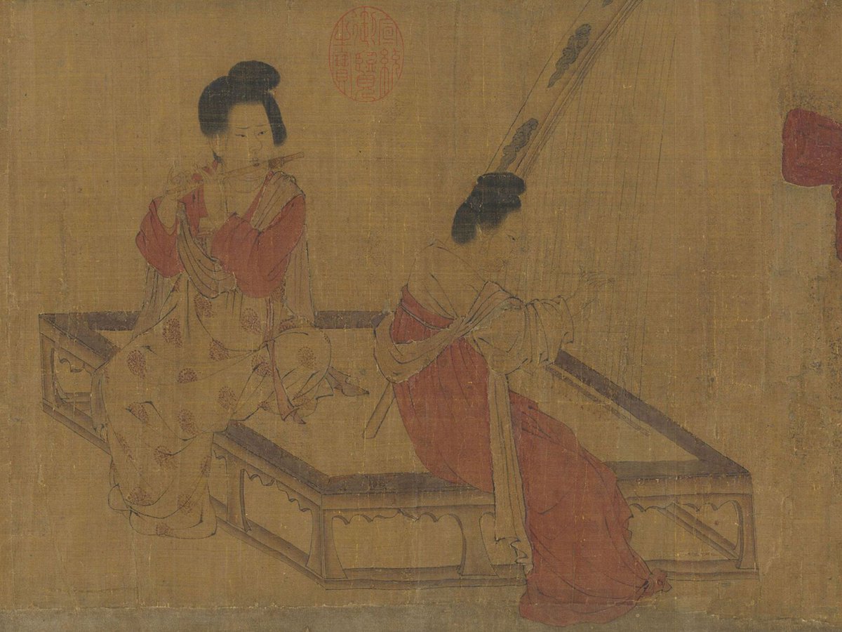 China Tang Dynasty, this painting has a lot of information.