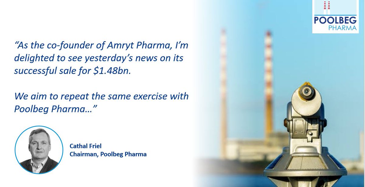 PoolbegPharma's tweet photo. Exciting news announced yesterday that @AmrytPharma, the first life sciences company co-founded and IPO’d by our Chairman, has been successfully acquired by @chiesigroup for $1.48bn.
Congratulations #AmrytPharma!
https://t.co/CjA4HfH4pG
#MNA #AMYT #pharma https://t.co/EROvwdpx9L