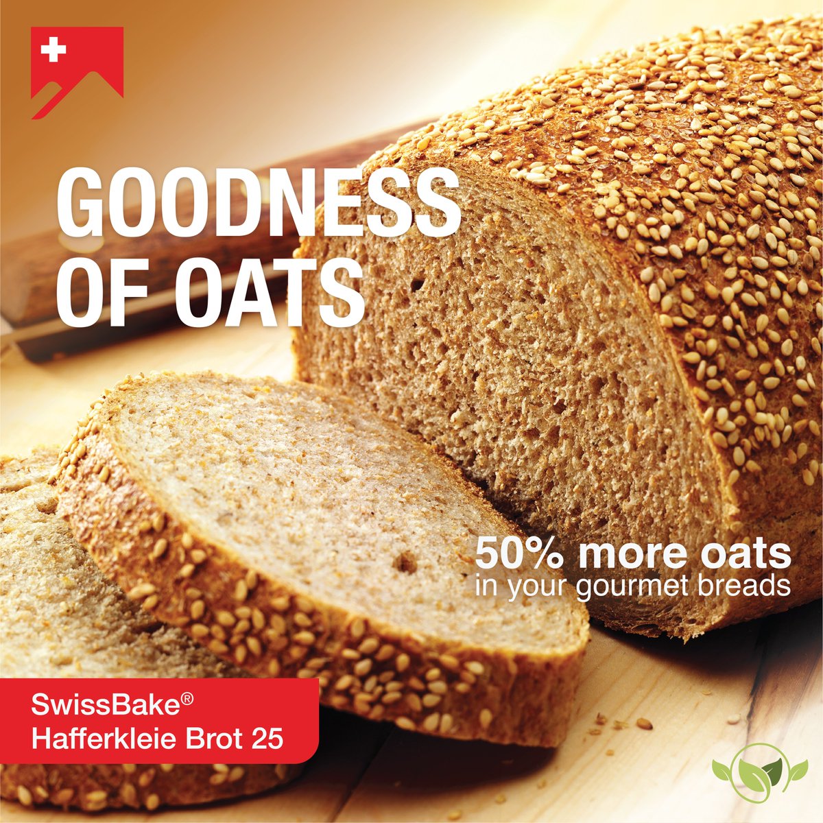 SwissBakeGlobal's tweet photo. Add goodness of 50% more oats in your #ArtisinalBreads!
Prepare hearty #OatsBread recipes using Hafferkleie Brot 25
#BakeRight & #BakeHealthy with SwissBake®
Visit👉https://t.co/rFYHWieDIe https://t.co/WDxIkRpTQb