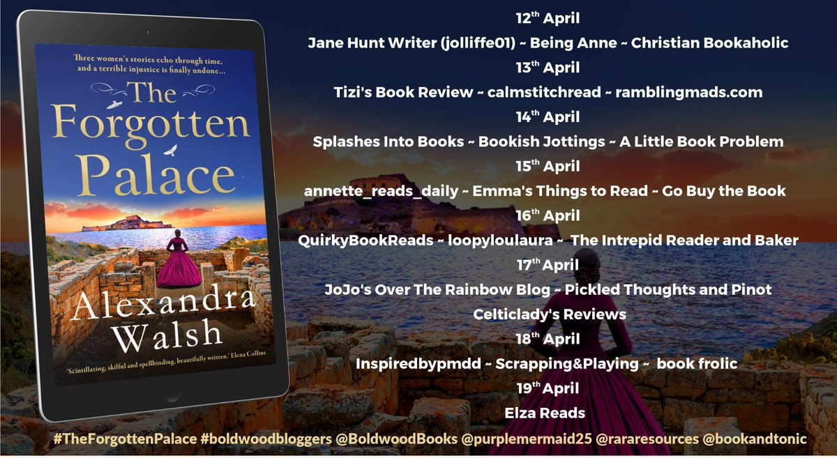 calmstitchread's tweet photo. Please check out my review of #TheForgottenPalace
and check out the other pages to see their thoughts. I loved it. #boldwood #boldwoodbloggers @BoldwoodBooks
@rararesources https://t.co/EN3T8VpKbP https://t.co/UVcHd73c61