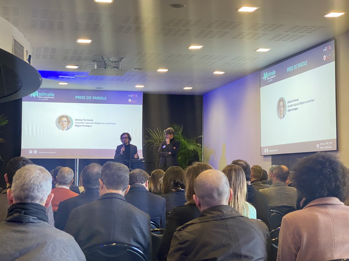 Ouverture des 35e matinales du <a href="/Le_Poool/">Le Poool x La French Tech Rennes St-Malo</a> ce matin au <a href="/RoazhonPark/">Roazhon Park</a>. Ravis d’être présent avec <a href="/AsteryosGroup/">Asteryos</a>. Bonne matinale à tous!