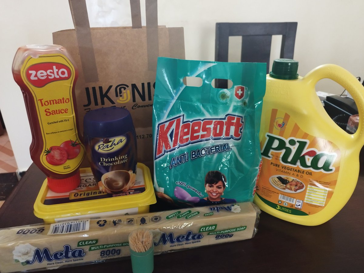 JikonisKenya's tweet photo. Shop for your pantry at very affordable prices on Jikonis. Scroll to the wholesalers category and enjoy unbeatable prices. We deliver to your doorstep. 

https://t.co/P54LEysIst
https://t.co/JsYsFPFeTy

#fooddeliveryinmeru 
#discounts 
#pantry 
#drinksdelivery https://t.co/kwDEgCdV4b