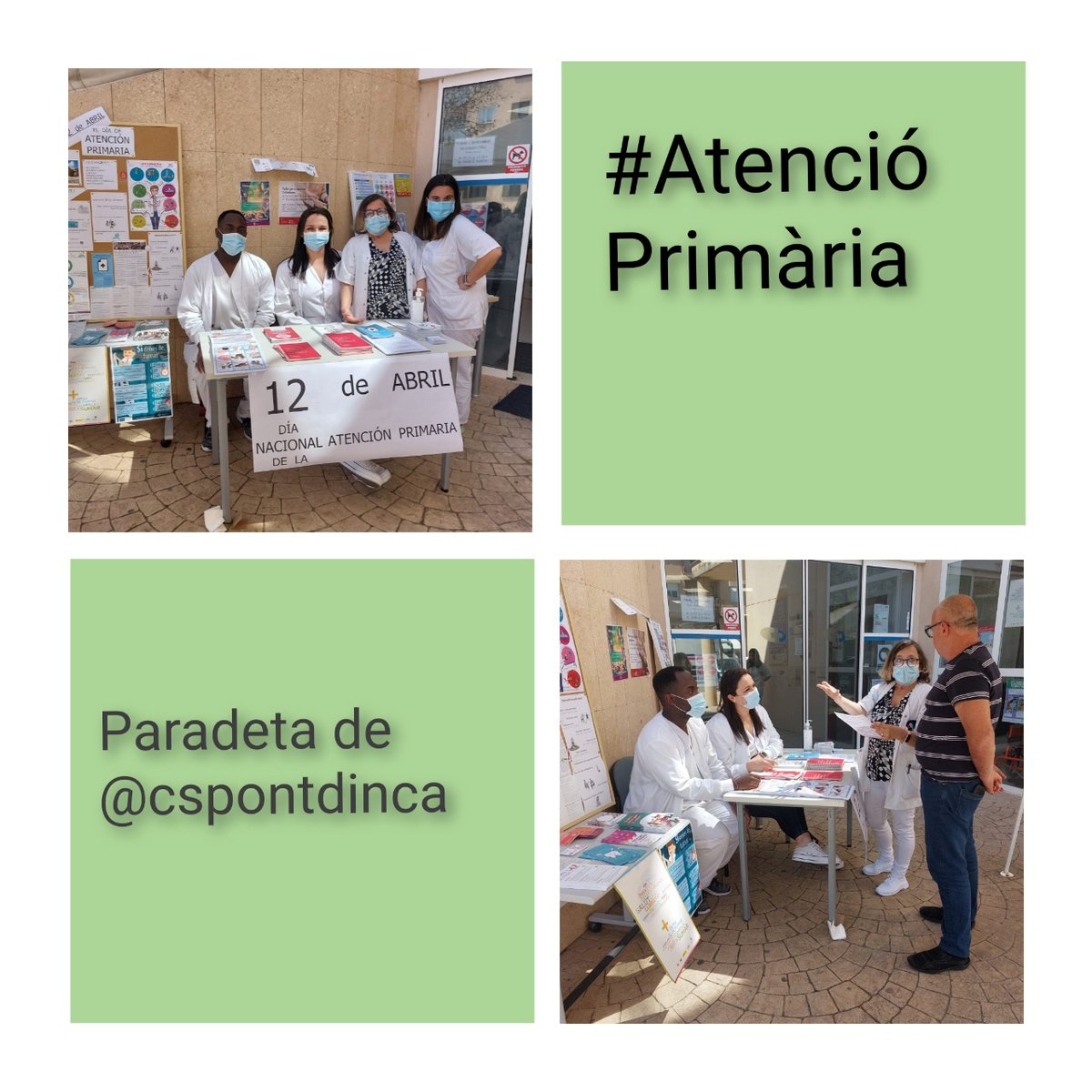 CSPontdInca's tweet photo. 🗣Aquesta setmana al @cspontdinca tenim la nostra paradeta per#DiaAtencióPrimària. T' esperam
🗣Esta semana en el @cspontdinca tenemos nuestra paradeta por#DiaAtenciónPrimaria. Te esperamos
@apmallorca https://t.co/sv8WRtm8fV