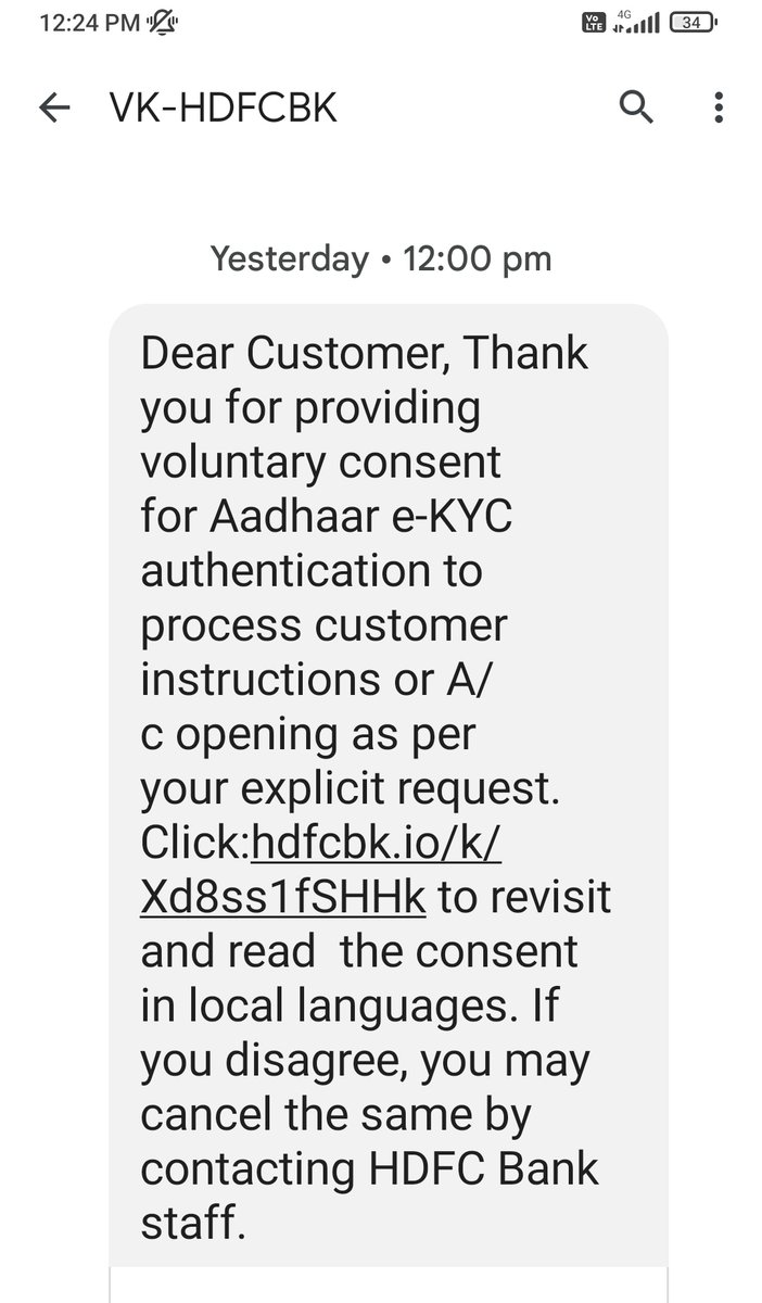 shaikmshak's tweet photo. @HDFC_Bank 
@HDFCBank_Cares 
@HDFCBANK_C
Sir/Mam,This is how you send messages without any legal consent, as voluntary consent doesn't arise it is force compulsion on your unwarranted practices which are just time killing objectives by your unskilled team which remains unfit CSM https://t.co/z6cp7pfw6Q