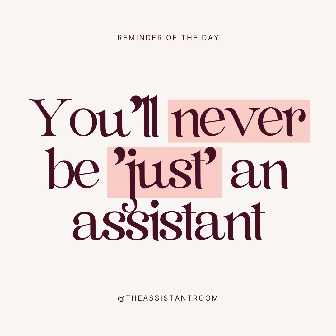 Your daily reminder ✨

#personalassistant #executiveassistant #career
