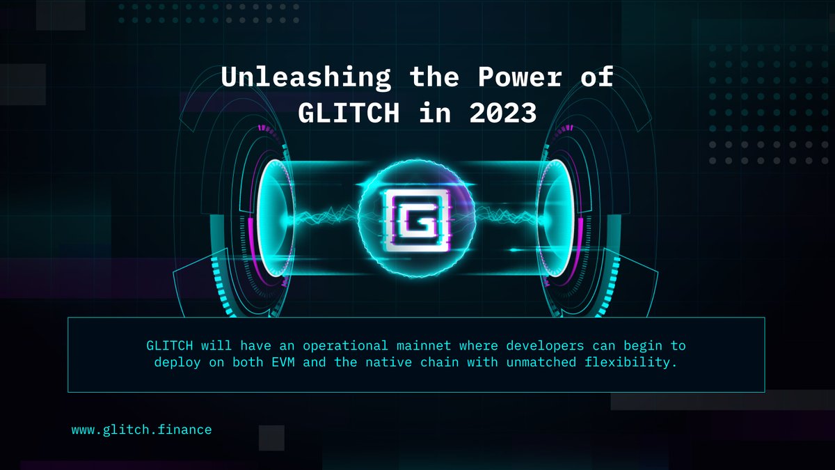 GlitchProtocol's tweet photo. #BuildOnGlitch in 2023 🏗️

Native smart contracts will set the stage for the growth of a brand new #DeFi money market economy https://t.co/rE2vyMJSaE