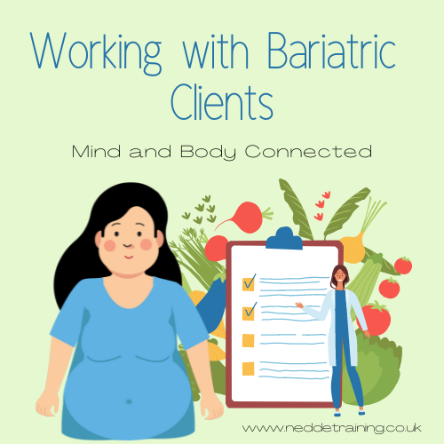 NEDDEtraining's tweet photo. We don't believe in the "one size fits all" approach! That's why we've got training on how to work with bariatric clients. Learn how to support them nutritionally and psychologically to achieve successful outcomes. Book now! #InclusivityMatters #BariatricTraining #NoMoreStigma https://t.co/qwnvbCeCnv