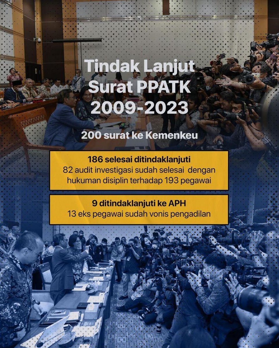 DiditMacho's tweet photo. Tidak ada perbedaan data antara Menkopolhukam dan Menkeu terkait transaksi agregat Rp349 T karena berasal dari sumber yang sama yaitu PPATK. Hal ini disampaikan oleh Menkeu dan Menkopolhukam dalam RDPU dengan Komisi III DPR RI tanggal 11 April 2023.
​​​​​​​
Silakan simak info https://t.co/bsXO4KWH4W