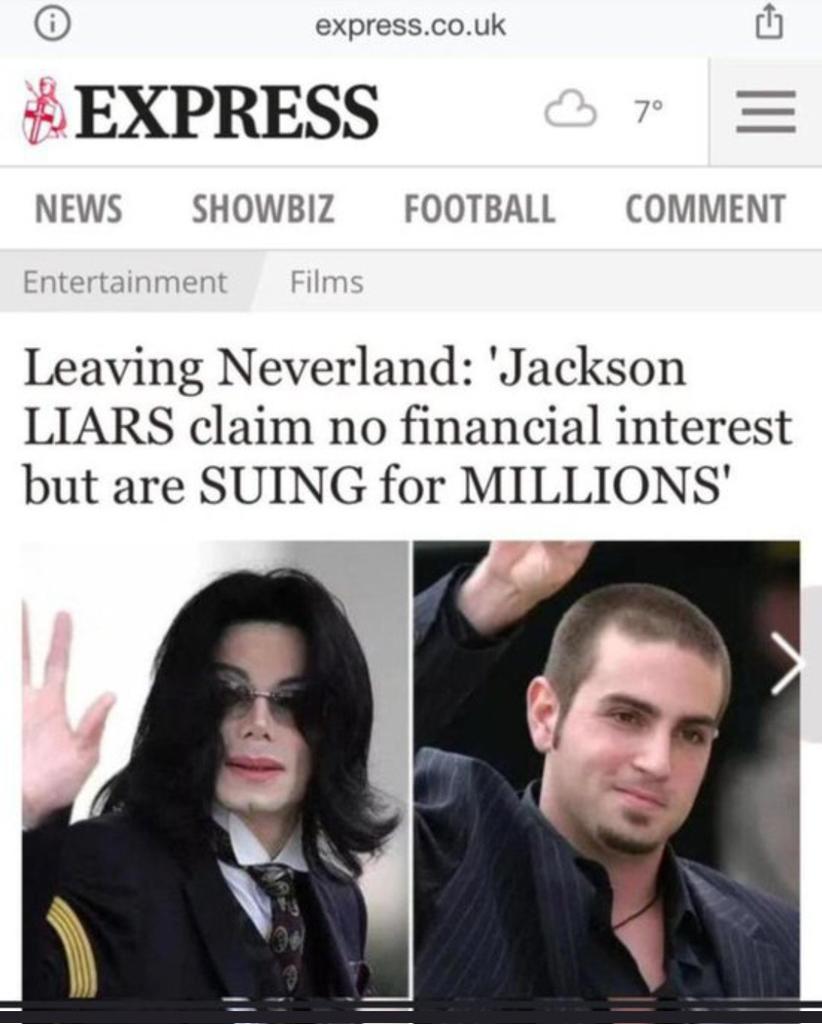 Cohiba42794785's tweet photo. " Leaving Neverland is not only a fantasy, it's a SICK fantasy. I think the most underrated or under discussed part of LN is that it is, in fact, a pro p*do film"
- Journalist and filmmaker J. Ziegler
#MichaelJackson https://t.co/Vb8V6I7Y17