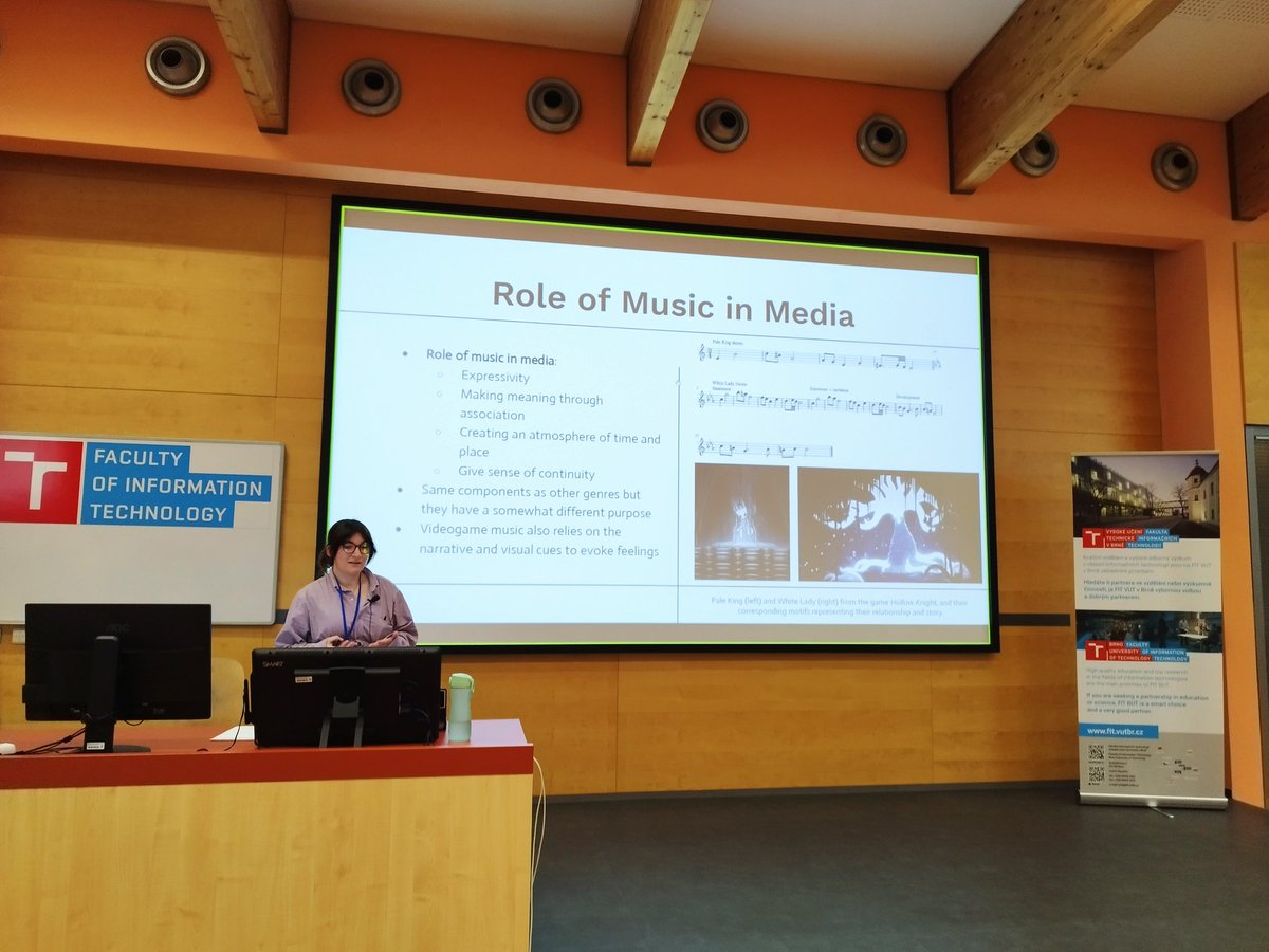great start of day 2 at <a href="/EvostarConf/">Evostar</a> with a talk by <a href="/cardinale_sara/">Sara Cardinale</a> about generative event-based soundtrack production 🤘

<a href="/SimonGColton/">Simon Colton</a> 
<a href="/CDT_AI_Music/">CDT Artificial Intelligence+Music</a> 
<a href="/c4dm/">C4DM at QMUL</a>