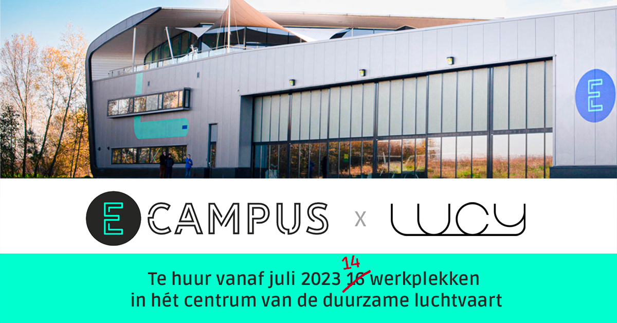 eflightacademy's tweet photo. Welkom Lucy als bewoner van onze E-Campus! #firstelectricairline #airportteuge #ehte https://t.co/9yzMUZqtlc