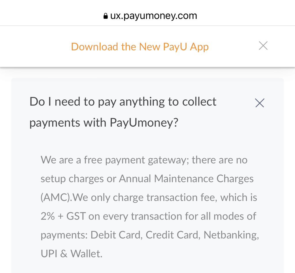 jindalmunish's tweet photo. @PayUindia @PayUindiaCare @payuind @Razorpay @RazorpayCare @Paytm @ZestMoney PayU India involved into unethical practices. Despite mentioning on their website that their are no AMC charges they are forcefully deducting charges from the customers, screenshot attached. https://t.co/b6kpDFlxc0