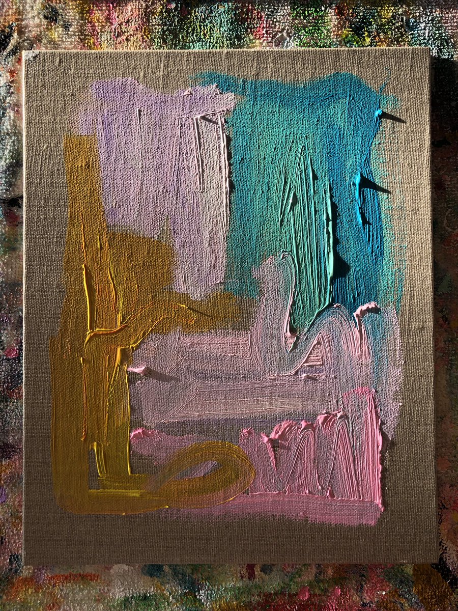 MandalouAu's tweet photo. First layers ✨ feels so great to be back on the brushes 🙌🏻💞 #artist #makingmarks #colourful #art #painting #nfyartist #nftcommunity https://t.co/cHo4s3eMj6