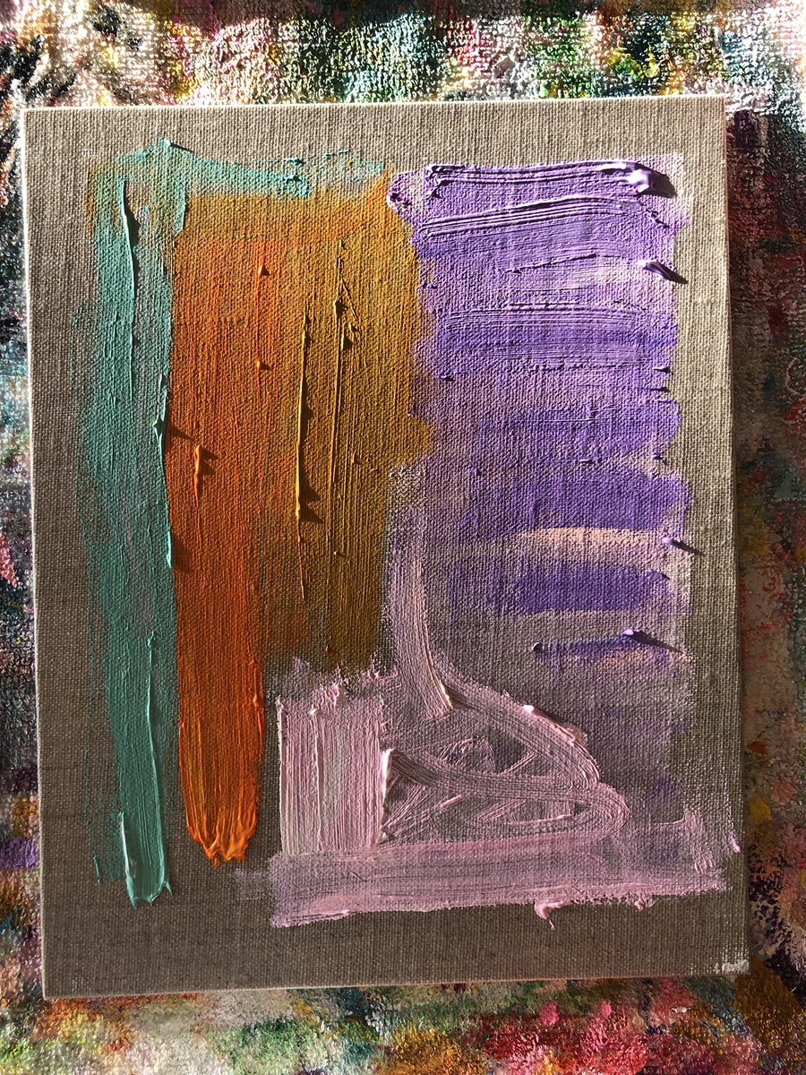 MandalouAu's tweet photo. First layers ✨ feels so great to be back on the brushes 🙌🏻💞 #artist #makingmarks #colourful #art #painting #nfyartist #nftcommunity https://t.co/cHo4s3eMj6