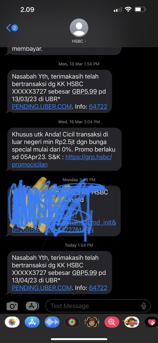 mrpongee's tweet photo. @HSBC_ID Saya tidak pernah ada transaksi uber !dari januari sampe skg keluar tagihan terus! https://t.co/fV0rvtK7Uw