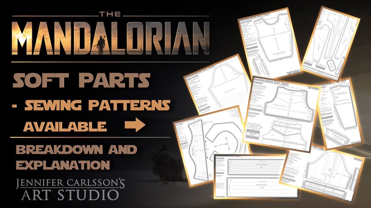 JCArtws's tweet photo. I made some sewing patterns for the #Mandalorian soft parts and talk about them in my latest video!😁

#cosplay #Disney #StarWars #DIY https://t.co/hFPZgGWr0z