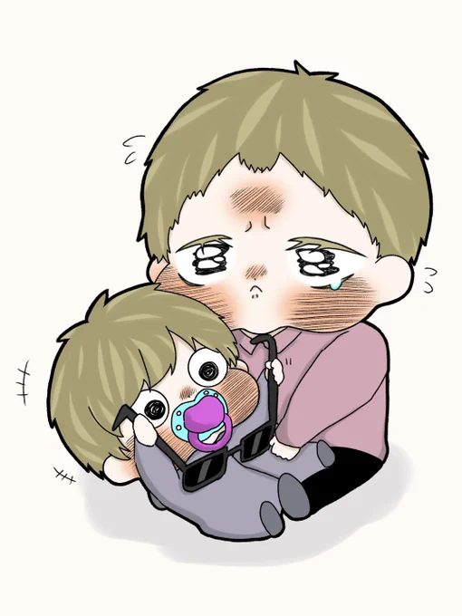 サングラスを取られちゃったドフお兄ちゃんと無邪気な弟(破壊神) 