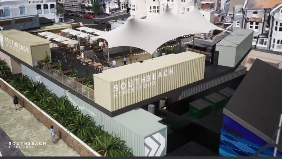 _Everythingbpl's tweet photo. NEW Attraction: South Beach Street Food

19 shipping containers will be installed on council owned land at Flagstaff Gardens on South Promenade and would house food concessions ranging from Thai and Mexican to Spanish tapas and wood fired pizza. [1/2] https://t.co/extQNhZRQ2