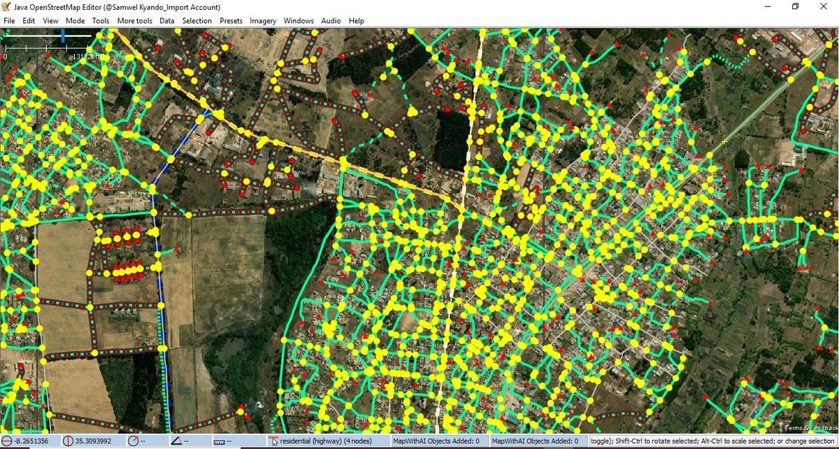 OMDTZ's tweet photo. Since 2019, OMDTZ has been validating Meta AI-Assisted mapped Road in Tanzania using #MapWithAI and @RapiD. We've generated high-quality road data in 30 districts and counting. #AIassistedmapping #innovation https://t.co/5D2OI09M2g