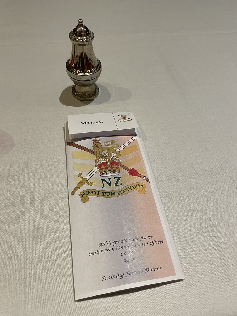 Had dinner with the SNCO cse last night.  A good opportunity to speak to our next generation of leaders.

“We are Ngāti Tūmatauenga”

#cognitiveedge
#professionofarms 
#leadtoserveservetolead