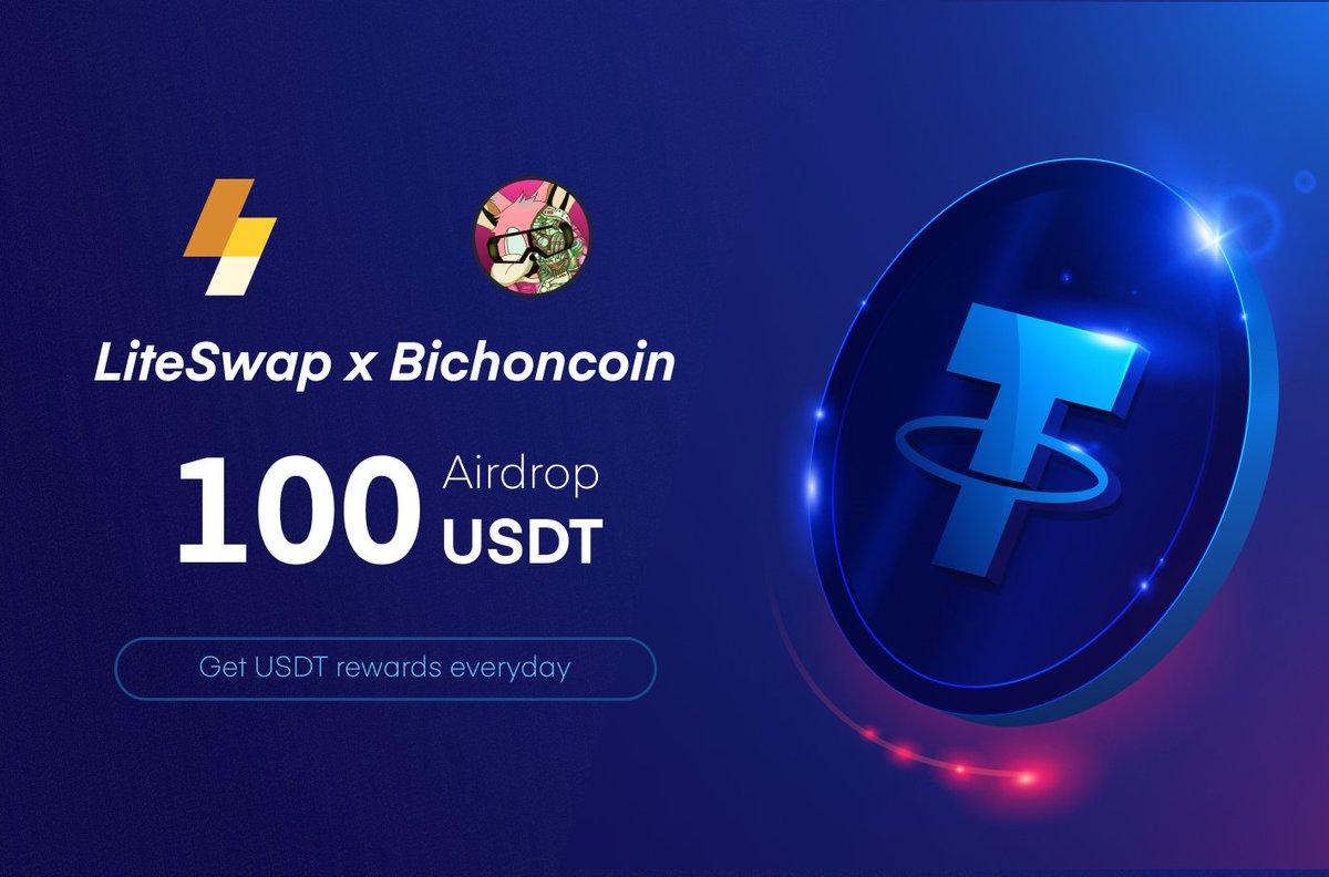 <a href="/Bcc_Offcial/">Bichoncoin</a> x <a href="/LiteUsd/">LiteSwap #LitePay</a>

We’re excited to bring you a 100 $USDT prize pool at the Bichoncoin Community Airdrop! <a href="/LiteUsd/">LiteSwap #LitePay</a>

#Airdrop Lucky Draw 10 people

👇Raffle link
app.questn.com/event/76066697…