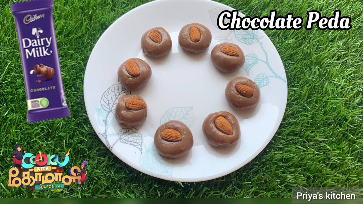 Priyaskitchen16's tweet photo. CHOCOLATE PEDA | COOK WITH COMALI RECIPE | DAIRY MILK PEDA

https://t.co/x0Qa9XlI71

#chocolatepeda #sweetrecipe #diwalisweet #diwalispecial #cookwithcomali  #diwalispecialsweet #cwc4 #sweetin10minutes #dairymilk #palkova #instantsweet #instantpeda #nocream #nokhoya #cwc https://t.co/PWcC0SbH3q