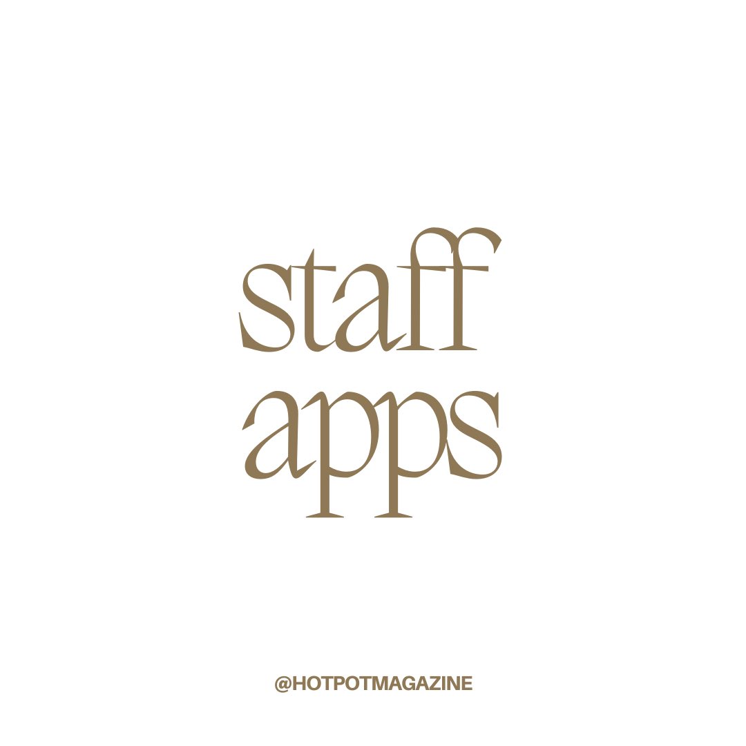 staff apps are open! see our link in bio for more info