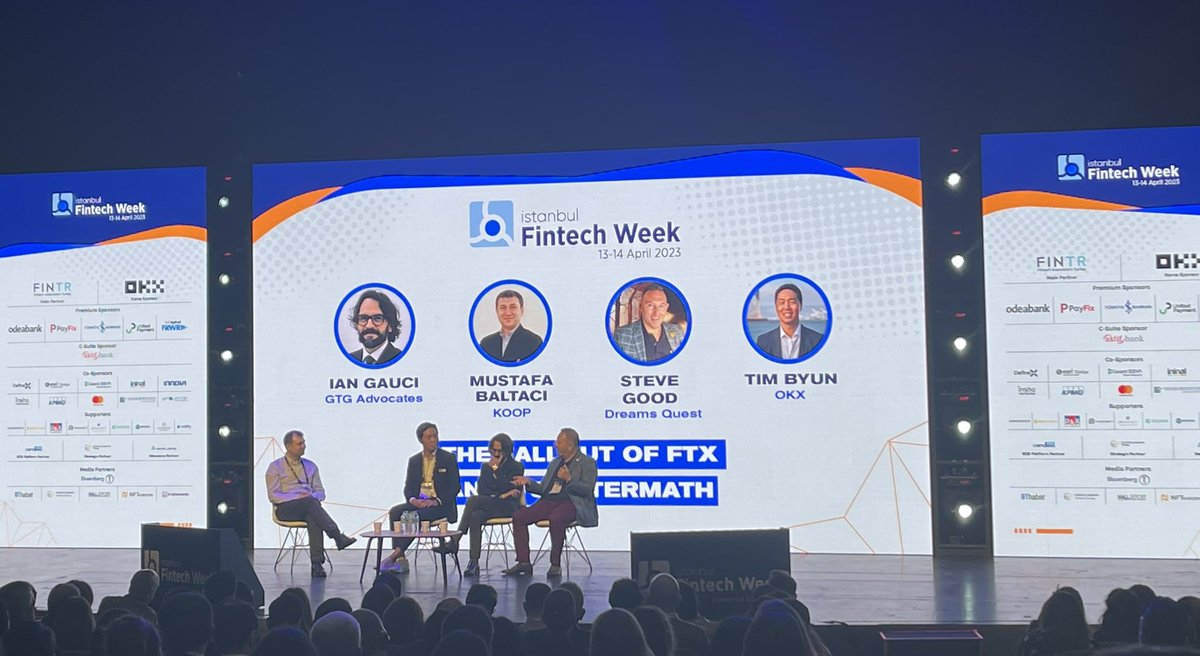 #Istanbul #Türkiye 🇹🇷 full house @istfintechweek already seeing so many familiar faces, been too long. Thank you #IFW2023 team @GBBCouncil glad to be back! #communitytogether @TimByun