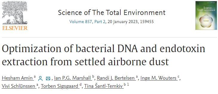 HeshamNH2's tweet photo. Interested in #dust sampling for #indoor air quality assessment? We have optimized a passive dust sampling technique for simultaneous #DNA-based and endotoxin measurements of indoor #airborne microorganisms.

@JuliusWesche @ChristineDr @BertelsenRandi https://t.co/TqeUn5EVhU