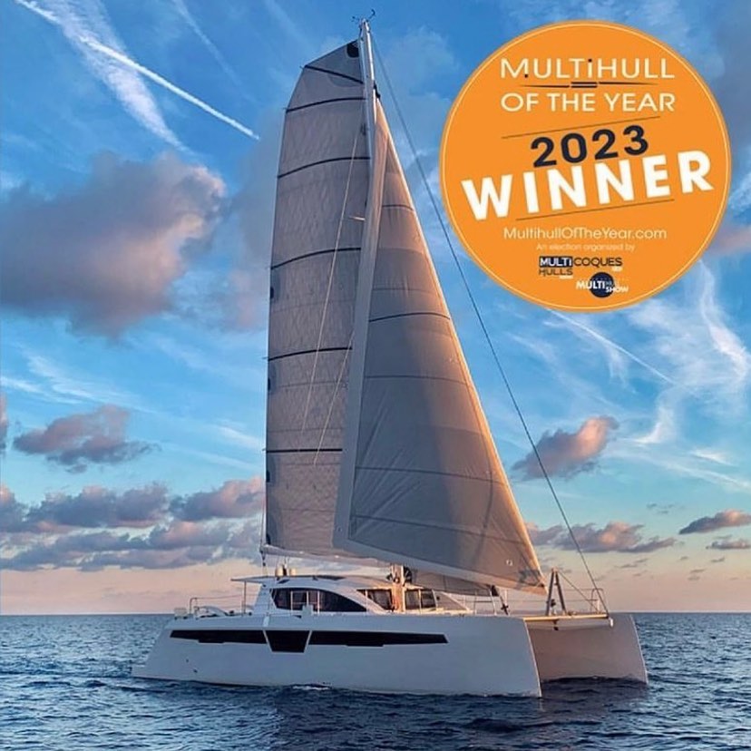 CCatamarans's tweet photo. 🏆 Nous sommes très heureux et fiers de vous annoncer que notre fabuleux catamaran C-CAT 48 a gagné le prix du Multicoque de l’année 2023 dans la catégorie "Voile Sportive".
Merci à tous pour votre soutien !
@MultihullsWorld  #CCAT48 #Ccatamarans #MultihulloftheYear2023 https://t.co/07O5LFslst