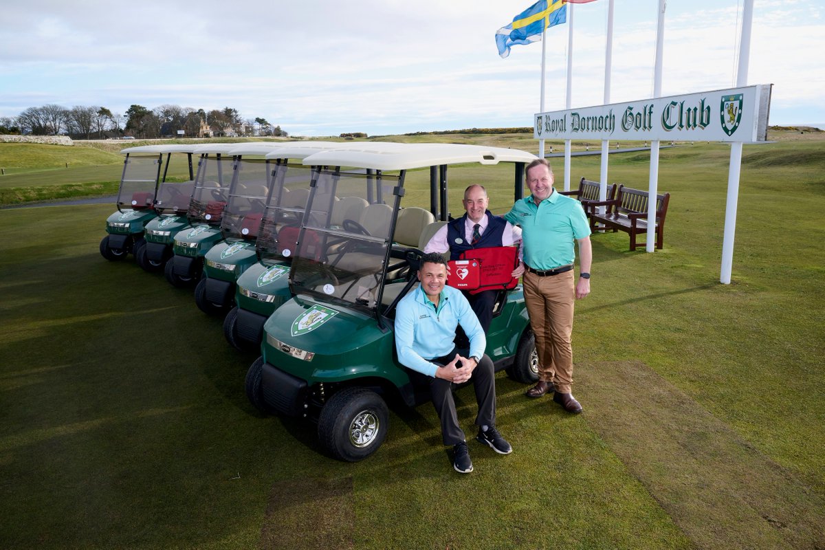 Royal Dornoch is believed to be the first golf club in the world to install defibrillators and first aid kits on its buggies thegolfbusiness.co.uk/2023/04/royal-…