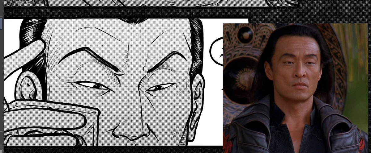 A fun thing about this comic is that if you open the files, the layers are full of hidden photos of Cary-Hiroyuki Tagawa that I was stealing expressions from https://t.co/kVfOaVJHXp 