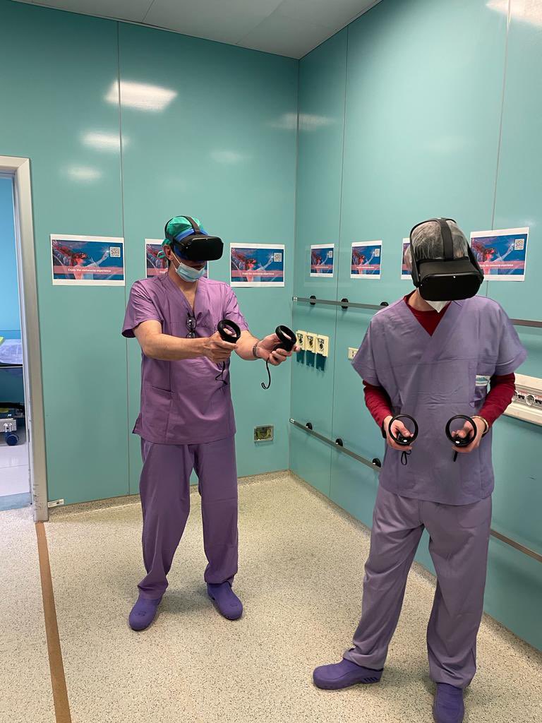 paoloverri05's tweet photo. #TUM23 has started! Surgeons and moderators on different hospitals are discussing clinical cases in the #metaverse. Is this the future? @PorpigliaF @danieleamparore @EnricoCheccucci https://t.co/2CkRwbpJoS