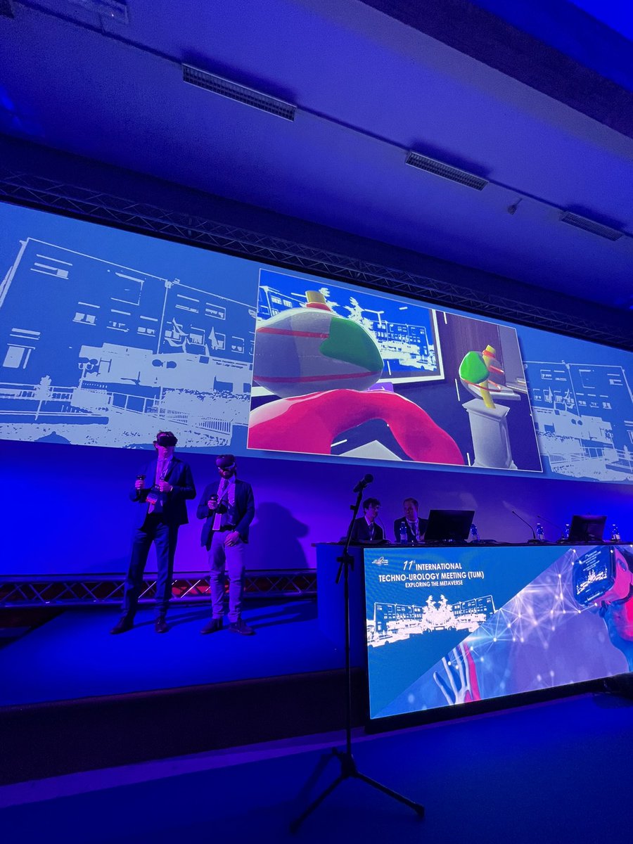 paoloverri05's tweet photo. #TUM23 has started! Surgeons and moderators on different hospitals are discussing clinical cases in the #metaverse. Is this the future? @PorpigliaF @danieleamparore @EnricoCheccucci https://t.co/2CkRwbpJoS