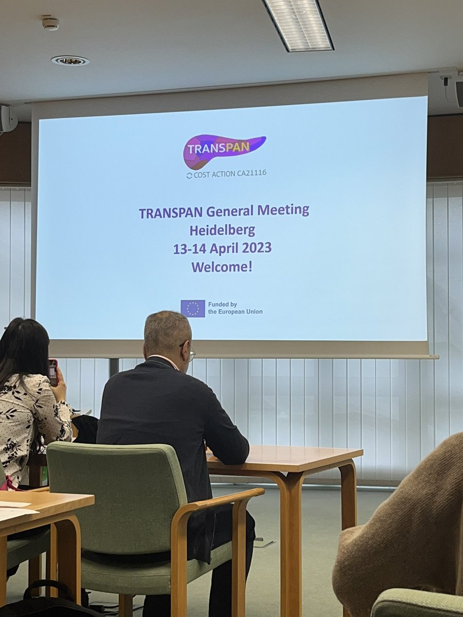 Looking forward to two days of discussions at the TRANSPAN General Meeting. It’s good to be back with our European community, working together to improve outcomes for people impacted by #pancreaticcancer. @transpan_cost #COSTActions