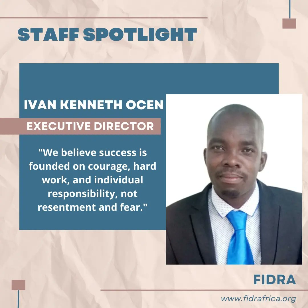 Our first Staff Spotlight features our Executive Director, Ivan!

Ivan was born in Aguga village, Oyam district. Generations of his family have lived on this land.

Fun fact about Ivan-- He's probably the biggest <a href="/ManUtd/">Manchester United</a> fan you'll meet...
