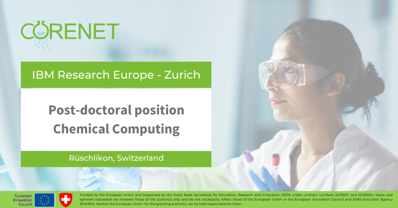 CORENET_EU's tweet image. 🆕Open Position! @IBMResearch Europe #Zurich is seeking a #PostDoc to design #mappingtools, explore #CRNresponses, classify output signals using #AIalgorithms, and more!
🚨This unique #opportunity involves working with #CORENETresearchers
✍️ #ApplyNow 
🔗 bit.ly/415Qe2z