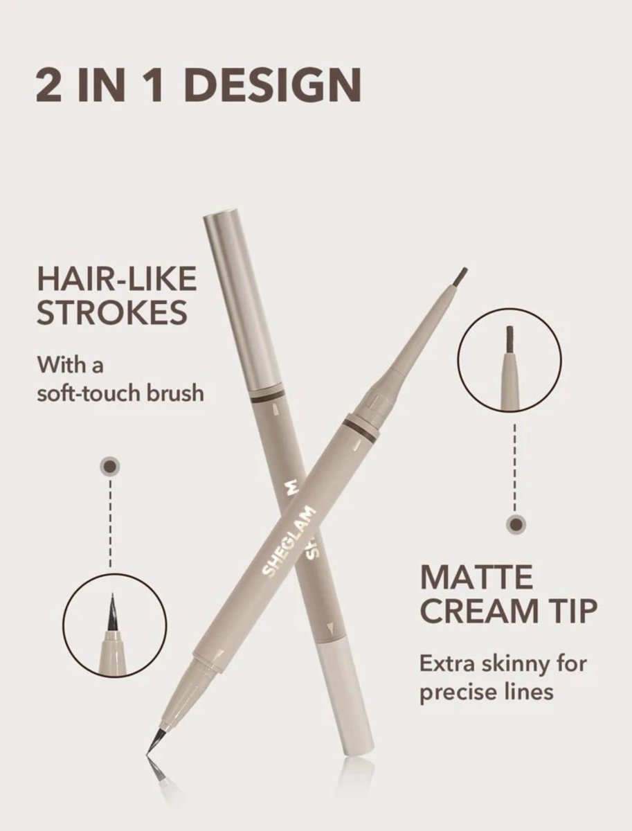 roseyshopsud's tweet photo. SHEGLAM Brow On Demand 2 in 1 Brow pencil 🔥
Shades : Espresso/Chocolate 
Price: 2500 🔥🔥
You can Mix and Match it with our Eyelashes/ Brow Brush which is 500 only 🤯 https://t.co/liCNODC0UW