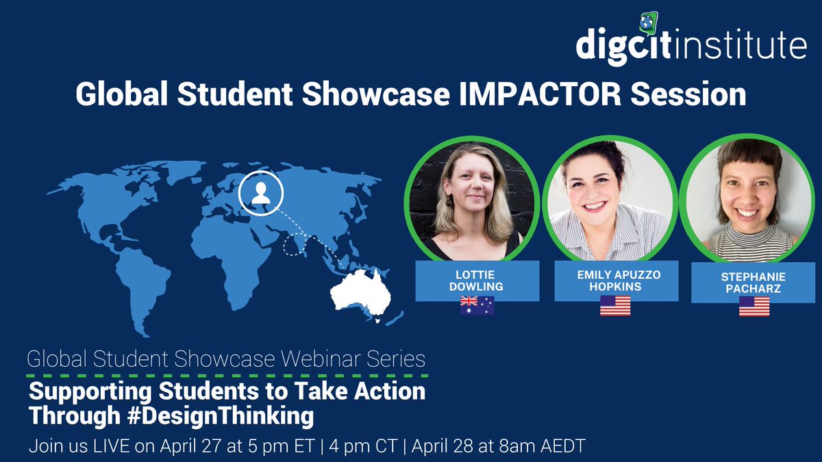 MegGlobalEd's tweet photo. ๐ @LottieDowlingNZ, Emily & Steph are gearing up for an exciting presentation at the #GlobalStudentShowcase hosted by @digcitinstitute! Join us for an inspiring session on empowering students for a digital world! ๐ช
Register here: https://t.co/8hJbPDcpvh
#DigCitIMPACT https://t.co/oFmM41ahTO