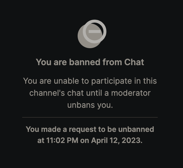 delfino🌊🌺 on Twitter "the unban request has been sent in."