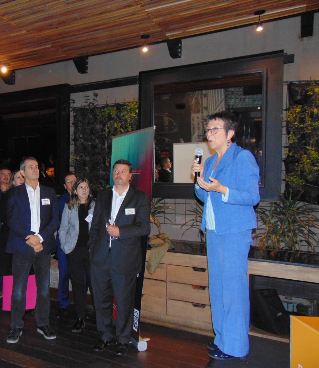 FasecoldaOficia's tweet photo. La @echilecolombia, María Inés Ruz, el CEO de #DigitalInsuranceLatam, Hugues Bertin, la Directora Ejecutiva de @InsurteChile, Andrea Triat, y el Presidente Ejecutivo de #Fasecolda, Gustavo Morales, intervienen en el Encuentro #InsurteChileEnColombia. https://t.co/ngczwmTEsq