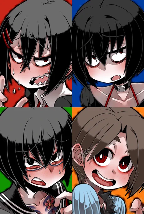 1.創作2.創作3.白坂小梅ファンアート4.Helltakerファンアート#上手いとか下手とかそういうのは関係なく自分が気に入っている絵を4枚選ぶ 