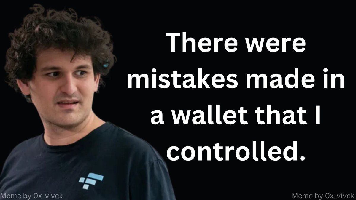 0x_Vivek's tweet photo. I didn't dump on you, a wallet that I control dumped on you. - @SBF_FTX https://t.co/n3K8ErndTa
