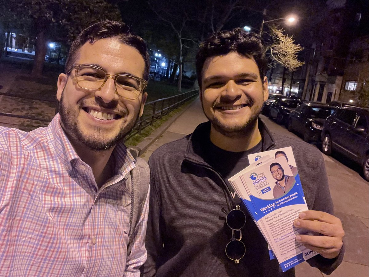 Neighbor by neighbor, block by block, we’re listening to the issues you care about. 
👀The rent is too high 
😱we’re in a climate crisis
⚠️our county roads are our most dangerous roads. 
✅ It’s time for a change. #BautistaForCommish
