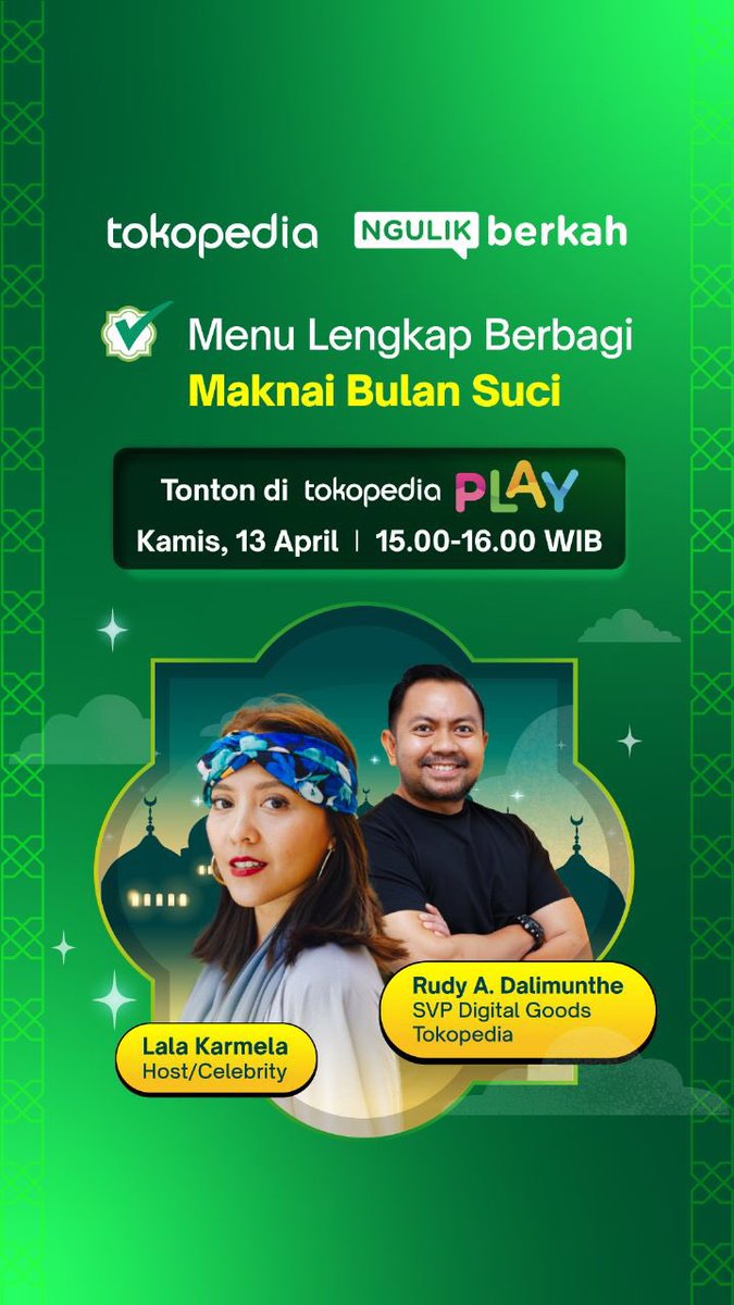 Sambil nunggu buka puasa, aku akan live di <a href="/tokopedia/">Tokopedia</a> PLAY, membahas tentang produk-produk digital Tokopedia. Stay tuned 😉