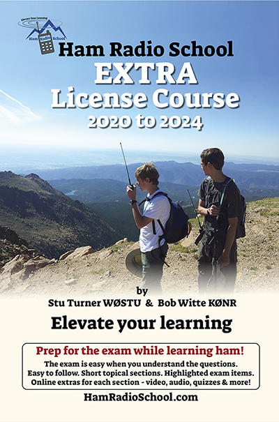 BobWEngr's tweet photo. Stu Turner and I just finished writing the Extra Class license book for Ham Radio School. This book is for people preparing for the highest level amateur radio license in the US.
Check it out here: 
https://t.co/ucQoXcspLy https://t.co/JP4ro45NKh
