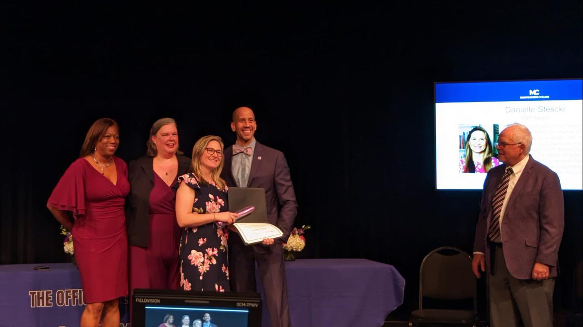 danistescki's tweet photo. Tonight I had the honor to be among the winners of @montgomerycoll  2023 Excellence in #Equity Awards. My  nomination was based on the work I have been doing at the College over the past several years. Thanks, Raymond Gilmer, Melissa Pace, and Francine Wyron, for the nomination! https://t.co/Xr0ujxfkn4