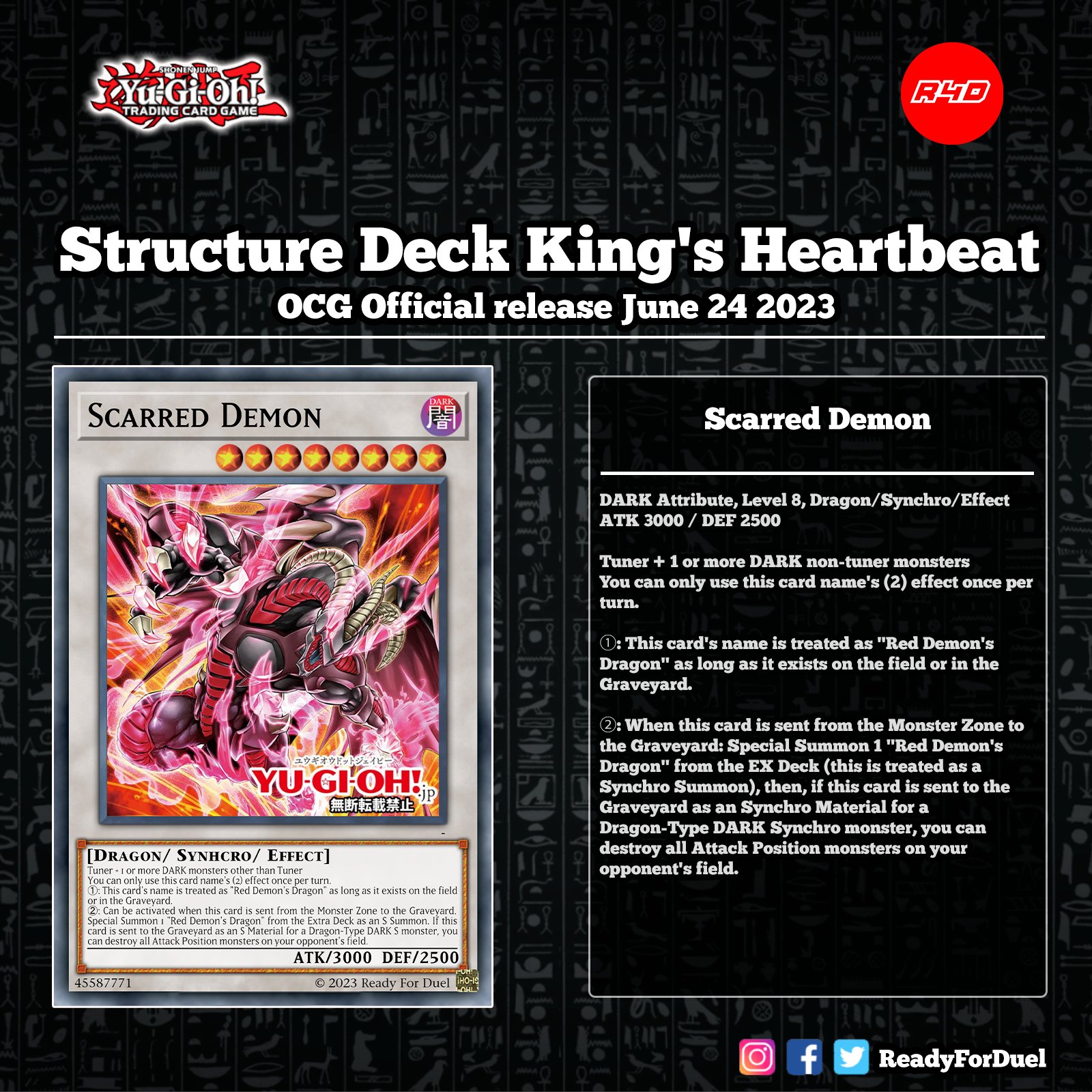 ReadyForDuel on Twitter "New Structure Deck King's Heartbeat 遊戯王 TCG