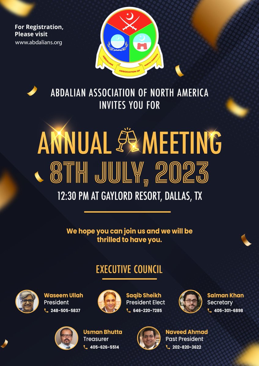 AbdaliansN's tweet photo. The Abdalian Association of North America cordially invites you to the annual meeting on July 8th, 2023, in Dallas, TX, at 12.30 PM.  RSVP at  https://t.co/wbl0I0k7Tt https://t.co/cbbrLvsyXZ