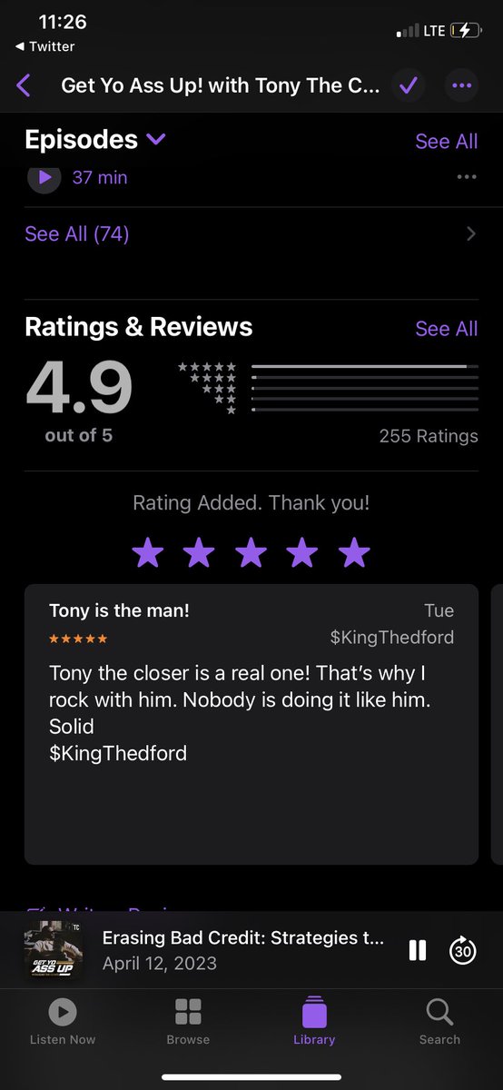Jesse74502953's tweet photo. @tonythecloser_ Great podcast https://t.co/LA2W7NhZjC